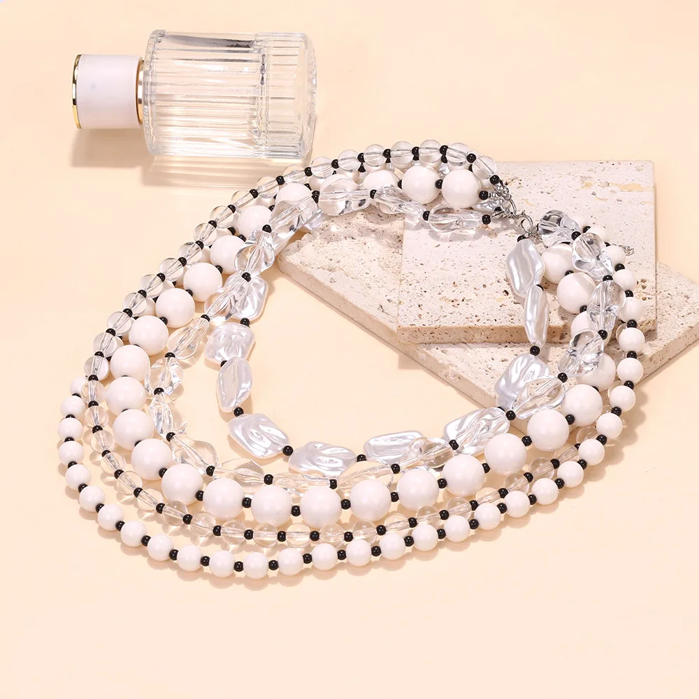 

Bohemian Multi-Layered Handmade Bead Long Collarbone Chain 2025 Fashion Leisure Prom Party Accessories Girl Gift