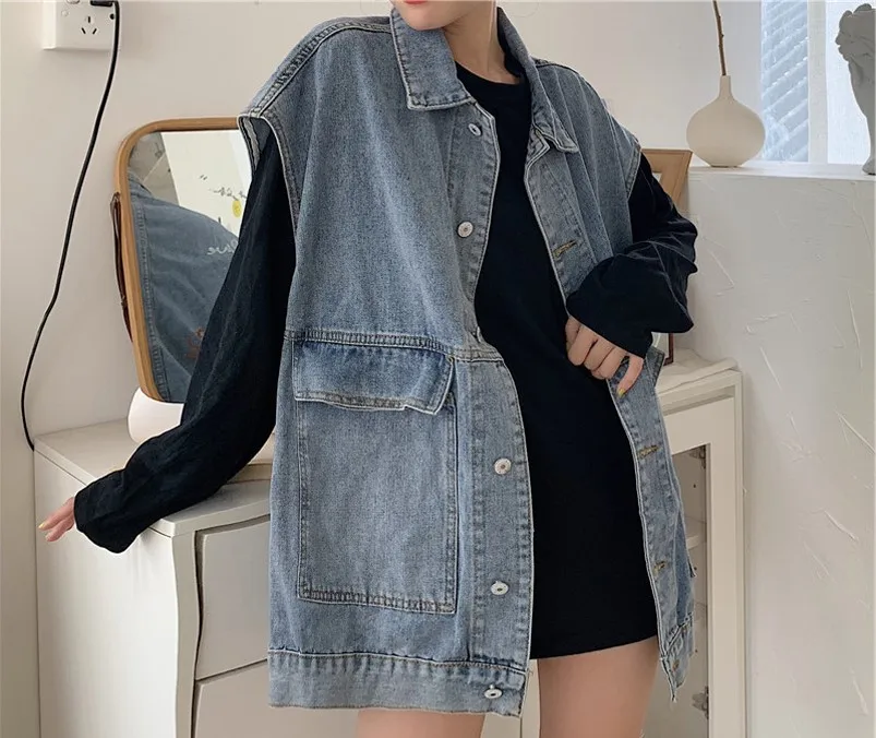 

Vests Waistcoats Thin Womens Vest Tops For Woman Spring Suede Foldable Snap Drawstring Patchwork Comfortable Leisure Commuting