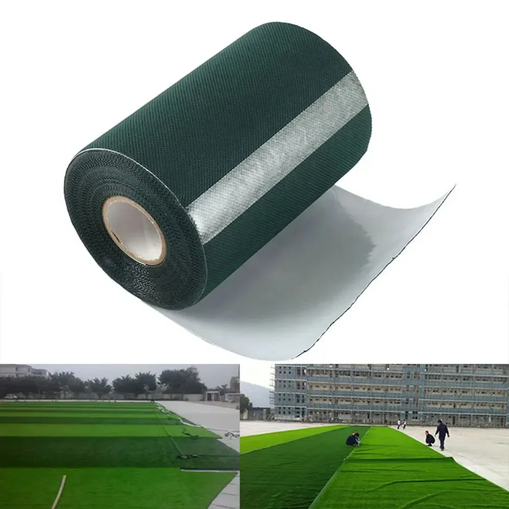 Lawn Green Tape Artificial Turf Bonding Cloth Glue Free Garden Self Adhesive Joinin Grass Carpet Jointing Garden Decoration
