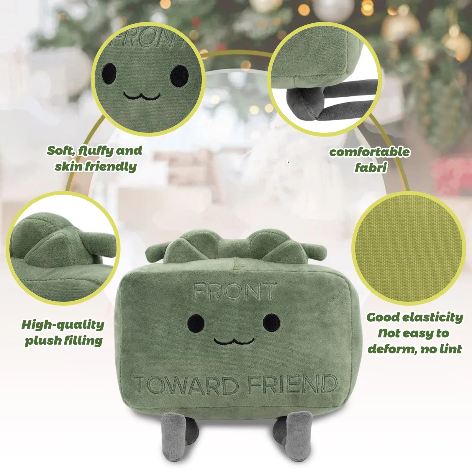 20 cm Hot Clay De Clay-meer Pluche Pop Speelgoed Cartoon Schattig Zacht Klein Vierkant Klei De Claymore Kamer Decoratie Pluche Pop Speelgoed