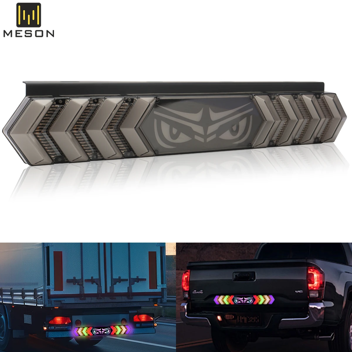 Devil's Eye Tail Lights RGB 12-24V Running Lights Truck Turn Signal Lights Pickup Truck LED Brake Blinking Warning Lights