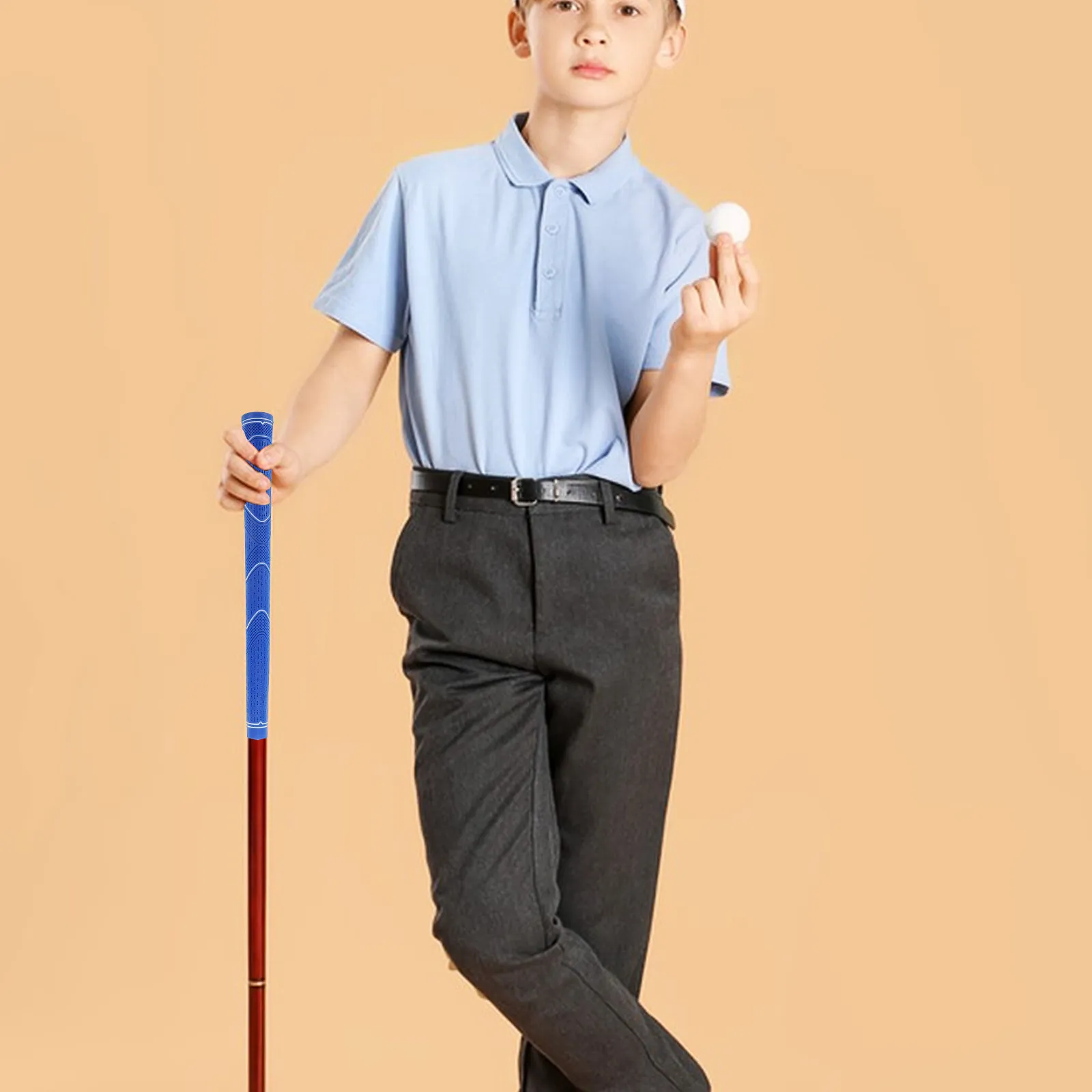 Beginner Friendly Golf Club Replacement Grips Rubber Non-Slip Comfortable Grip Aid for Proper Hand Positioning Swing Training
