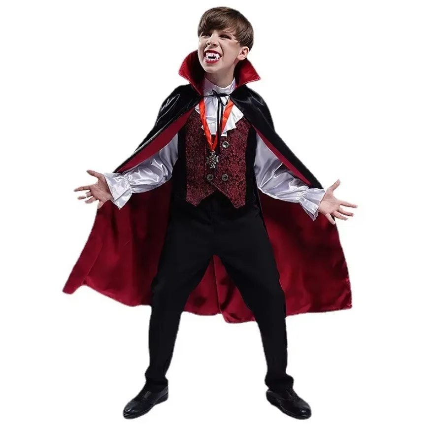 Little Boy Cosplay Vampire Stage Performance Costume Halloween Children\'s Set Vampire Costume