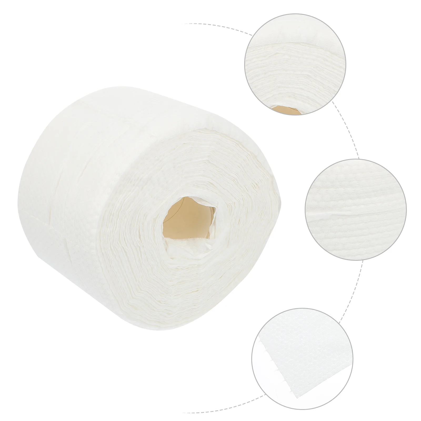 Cómoda toalla desechable para limpiar la cara, blanca, suave al tacto, absorbente, suave, amigable con la piel, toalla para lavar la cara, tejido Facial