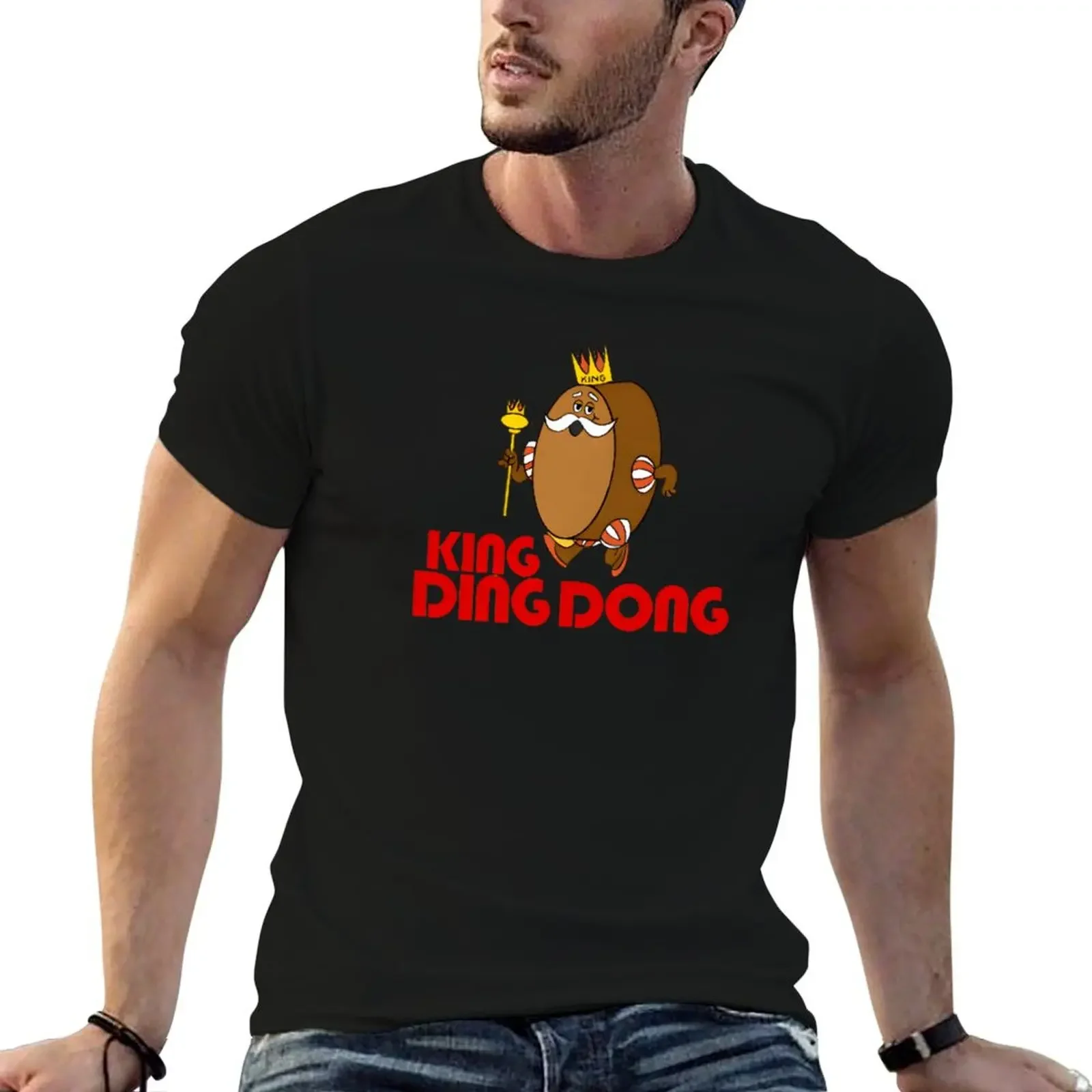 Ding dong king T-Shirt cute tops Short sleeve tee t shirts for men cotton