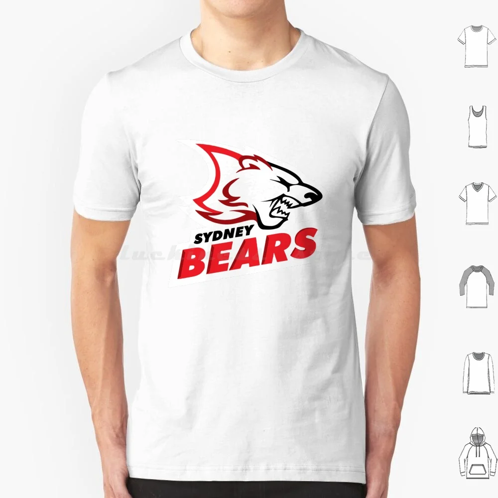 Sydney Bears T Shirt 6xl Cotton Cool Tee Sidney Hockey Design For Kids Sporty Kids Junior Hockey Aus Hockey Hockey Lovers Ice