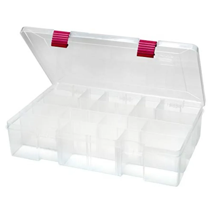Pro-Latch Deep Utility Organizer with 4 to 15 Adjustable Compartments, Large