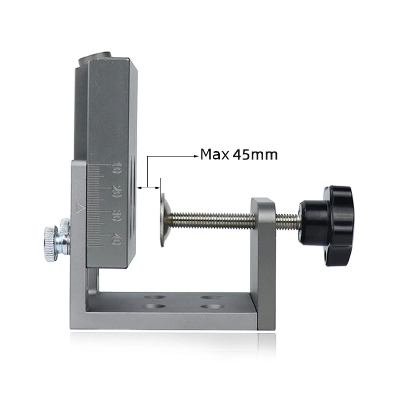 Maschera per fori tascabili per legno portatile guida per trapano angolare da 9mm Kit di maschere di centraggio localizzatore di perforatrici strumenti di carpenteria fai-da-te