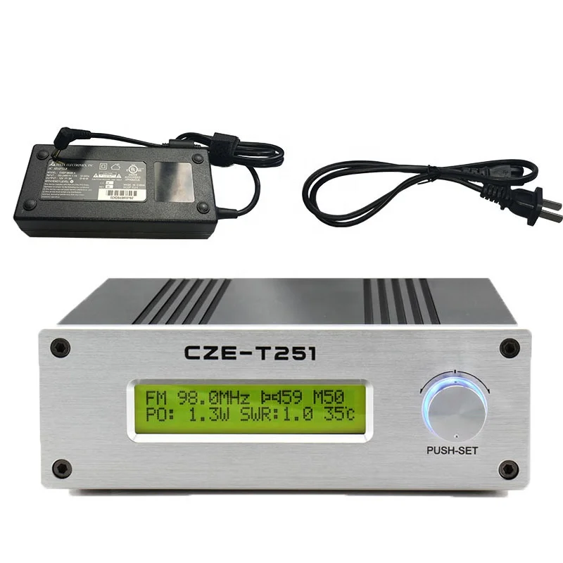 CZE-T251 0-25W Power Adjustable Professional FM Stereo Broadcast FM Transmitter