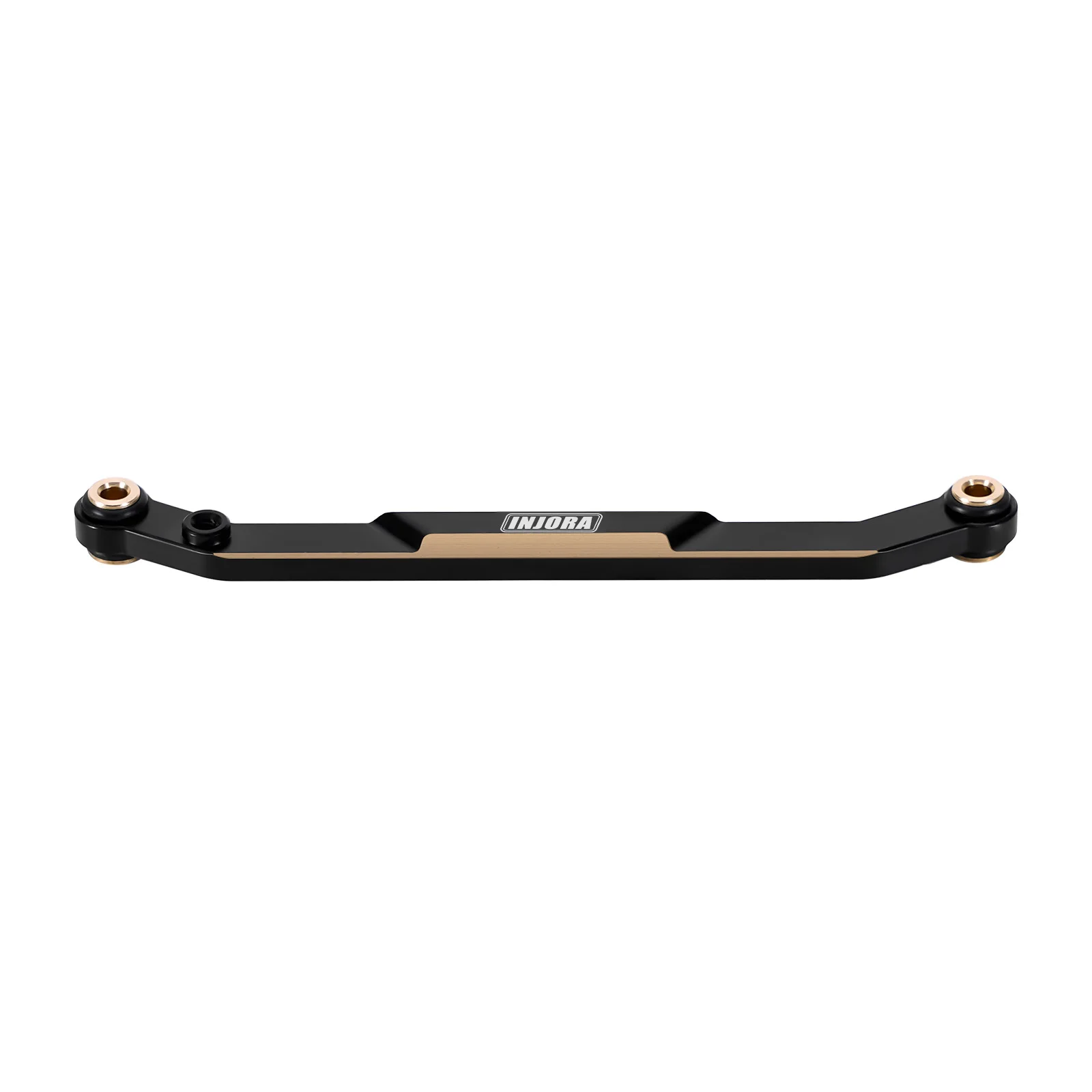 INJORA-Brass Steering Links para RC Crawler, Revestimento Preto, Upgrade, FMS, FCX24, FCX18, FCX24-03BK, 1:24