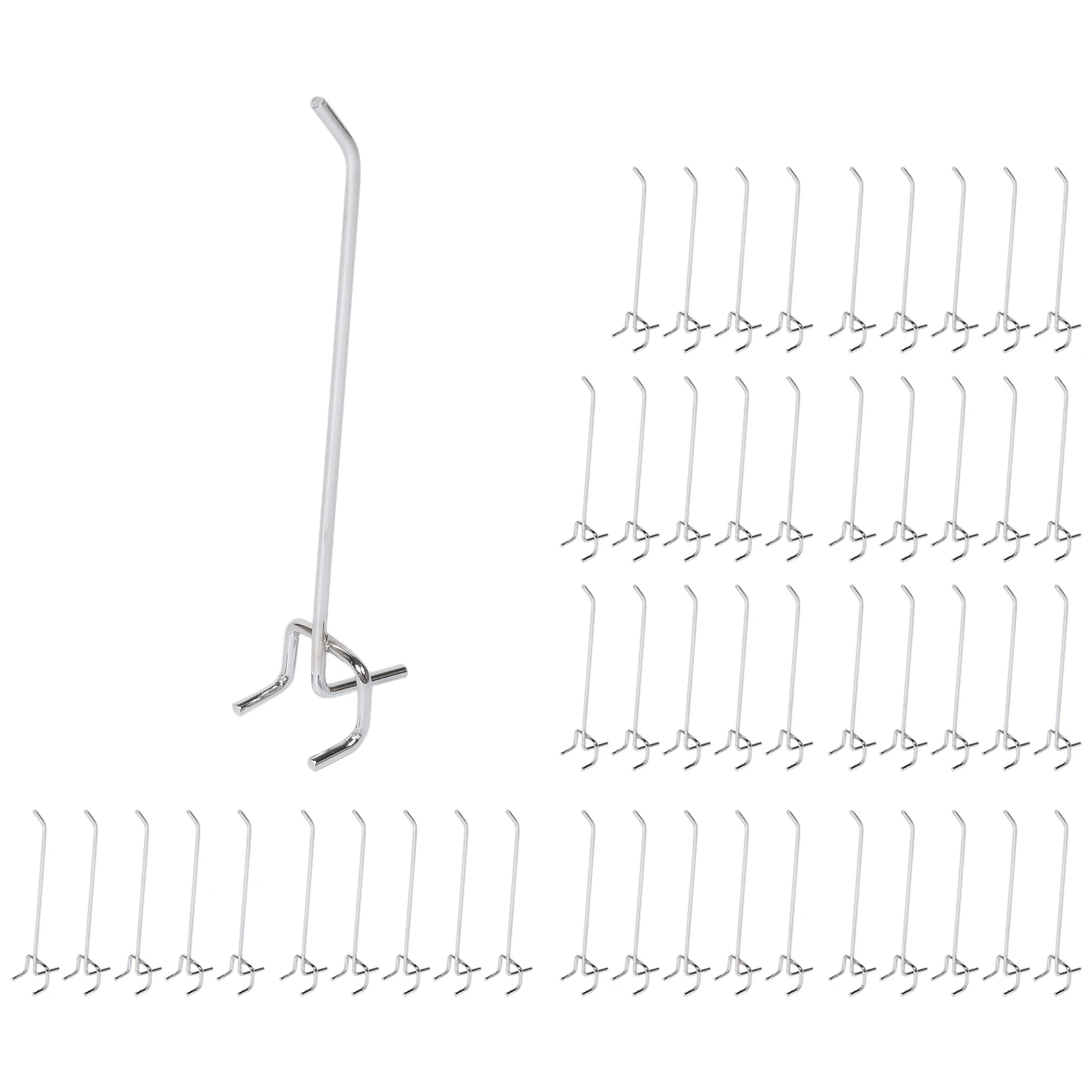 50 Pcs 6-Inch Pegboard Hooks Metal Shelving Hooks And Organizer Assortment Pegboard Garage Storage Organizer-TFBC