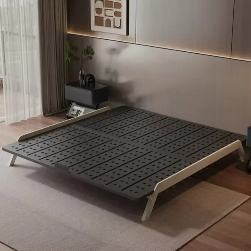 for 200x200 200x220cm Carbon Steel Italian Minimalist Modern Double Bedroom Beds and Bed Frames Queen Bed Frame Furniture