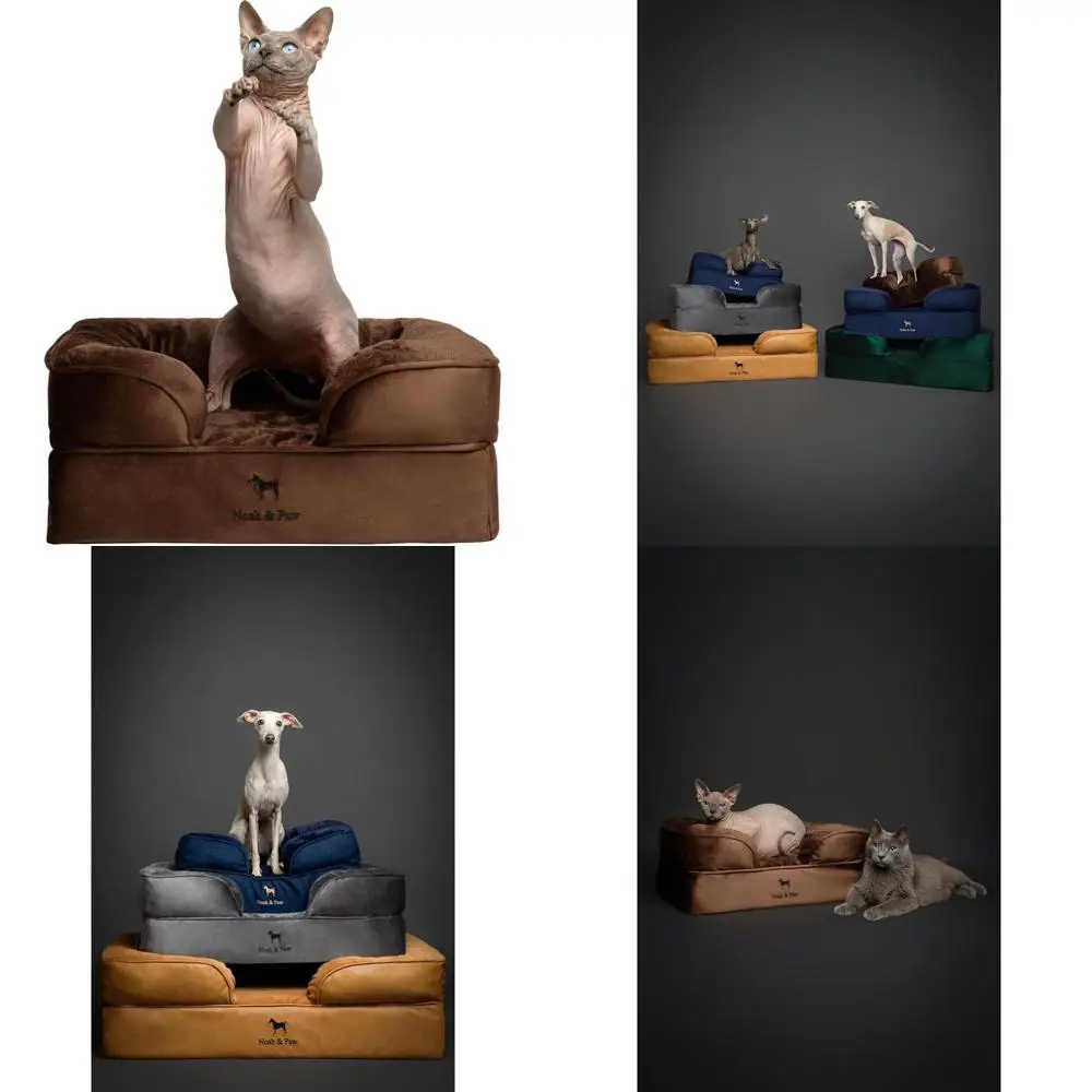 

Ортопедическая лежанка для животных из пены с эффектом памяти, 20x15x8 дюймов, с охлаждающим гелем, моющийся чехол, подходит для маленьких собак и кошек