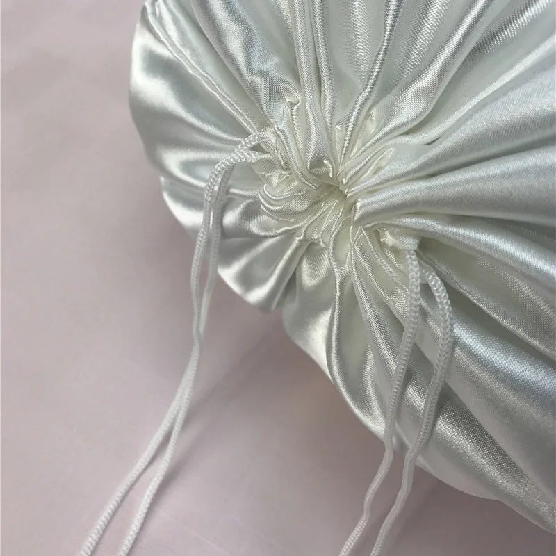 Luxury Jewelry Packaging Bag Satin Makeup Bag Wedding Necklace Shoe Cloth Party Organza Silk Pouch Custom Logo Gift Pouches