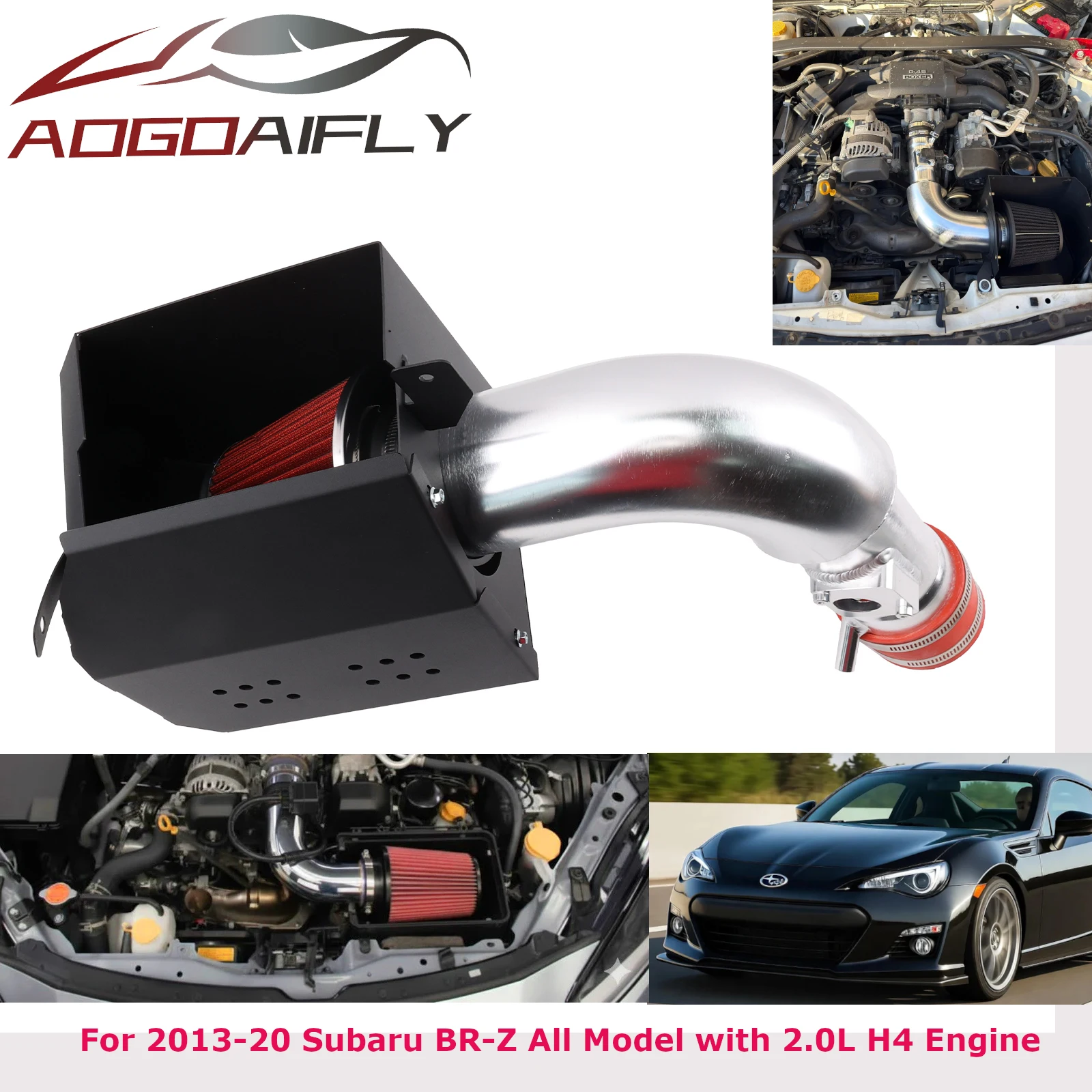 For Toyota 86 Heat Shield Cold Air Intake Kit For Subaru Scion 13-16 FRS 13-20 BRZ 17-20 86 2.0L H4 Engine