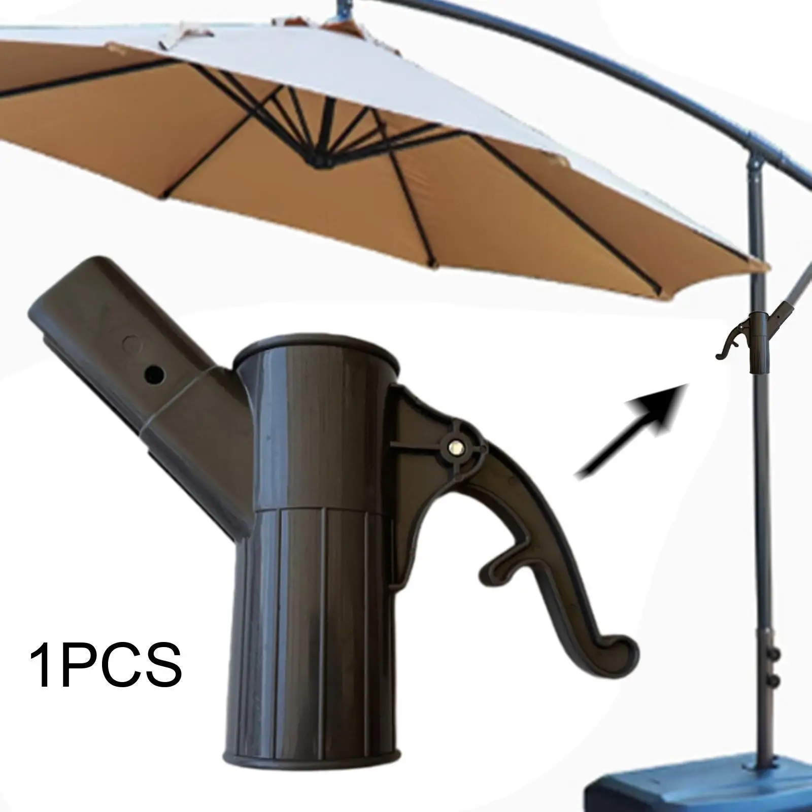 Patio Umbrella Lifting Fixed Handle Easy to Install Outdoor Umbrella Parts Replacement for Park Beach Leisure Umbrella Yard Deck