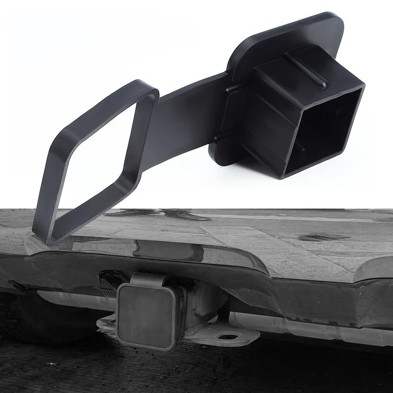 2 Inch Tow Plug Tube Cap Protector Square Mouth Trailer Hitch Cover Anti Dust Plug Towing Protective Cover Modified Accessories