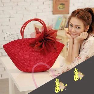 Straw Bag  New Hot Summer Fashion Beach Bags Woven Light Material Women Bag  A1139