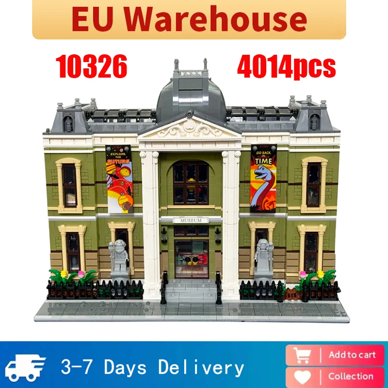 4014 pièces histoire naturelle blocs de construction Architecture musée briques jouet adultes enfants anniversaire cadeau de noël Compatible 10326