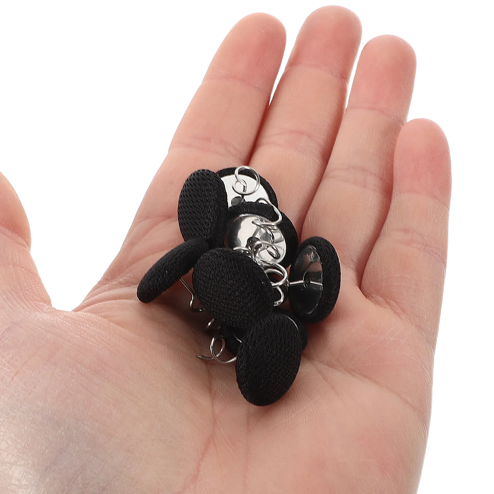 12Pcs Black Fabric Covered Button Twist Pins Upholstery Tacks Bed Skirts Slipcover Sofa Headliners Mattress Covers