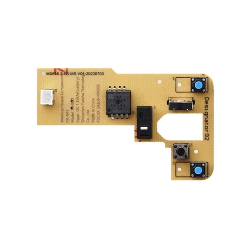 Nuevo-para laboratorio de bambú DIY Kit de ratón inalámbrico con impresión 3D modelo 002 componentes de ratón de ordenador con piezas de impresora y Hardware