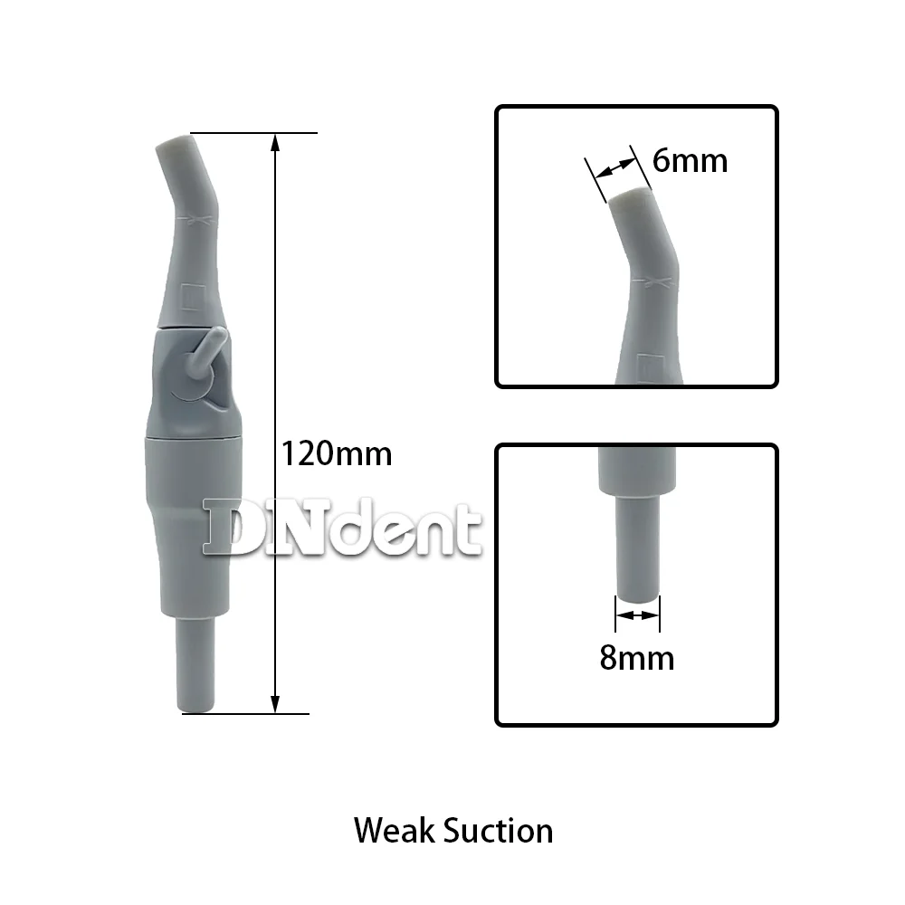 Regulowany dentystyczny wyrzutnik śliny ssącej Mocna i słaba końcówka dyszy Zapasowe akcesoria do ust