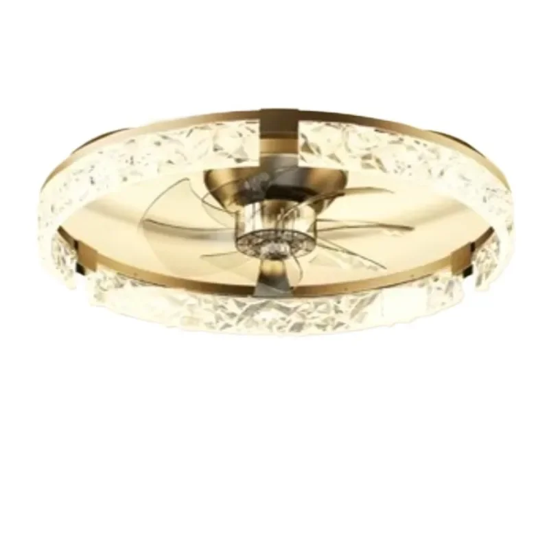 6-Speed Nordic Modern Style Light Emitting Diode Fan Light for Living Room and Bedroom with Remote Control and Application