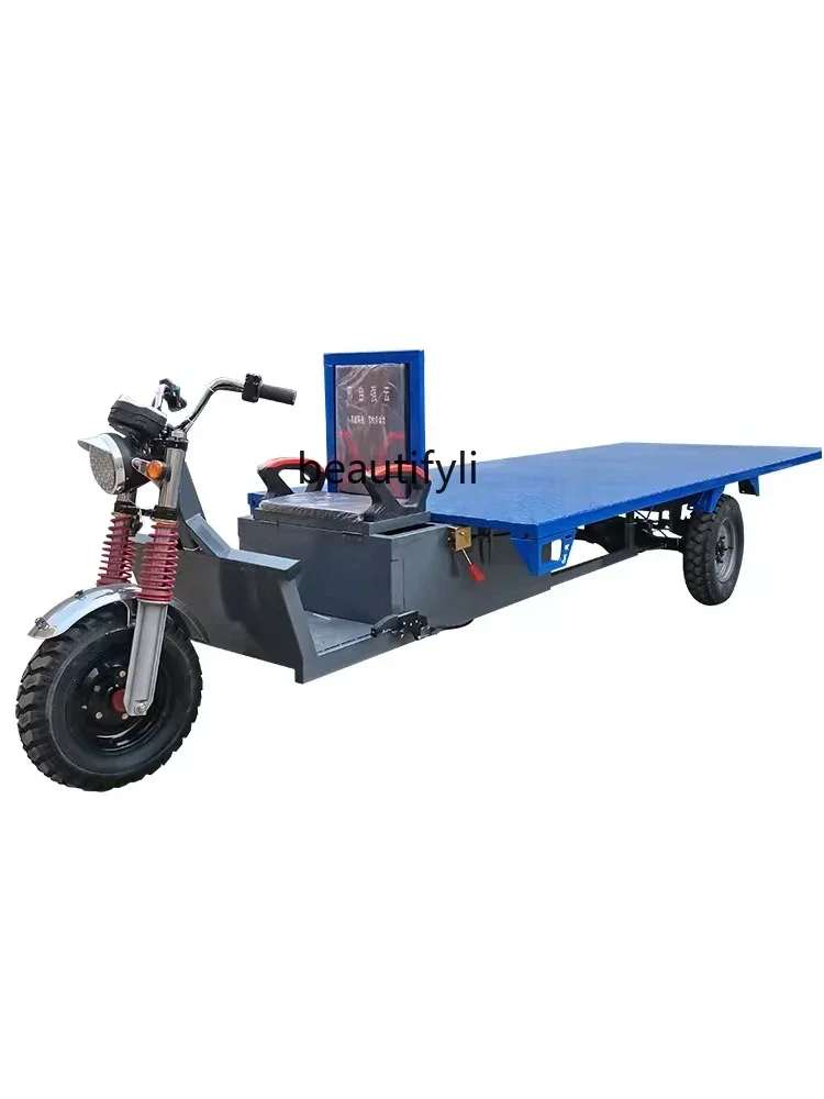 X59Pull Goods Electric Tricycle Factory Transport Agricultural Battery Car Stall Platform Trolley