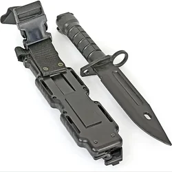Rubber Knife Training with Sheath, Fake Plastic, Flexible and Soft Fixed Blade Suitable for Props, Halloween Martial Arts
