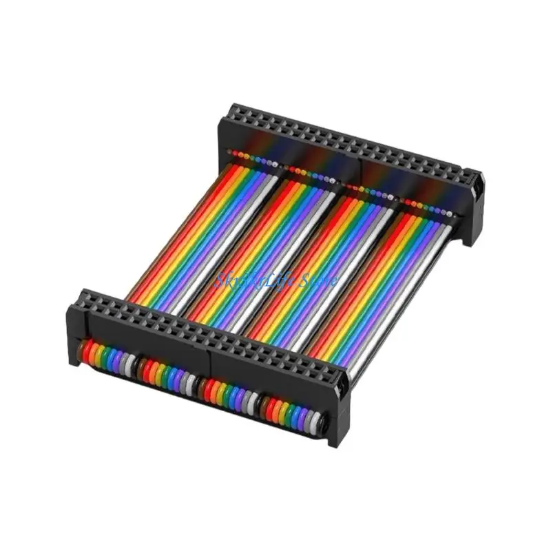 

E65E 2.54mm 40Pin Terminal Colorful Flat Cable Connecting Wire Female to Female