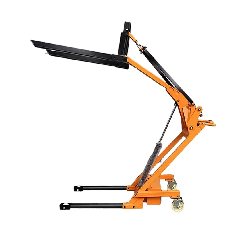 Mini Articulated Electric Forklift Equipped with 24V 20Ah Battery 500KG Pallet Loading Capacity Electric Compact Tel(Customized)