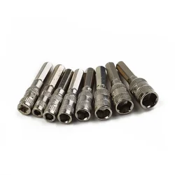 8pcs/set H4 Screw Metric Driver Tool Drill Bit PH2.0/M2.5-5.5mm Hex Shank Hex Nut Socket Socket Wrenches For Tightening Nuts