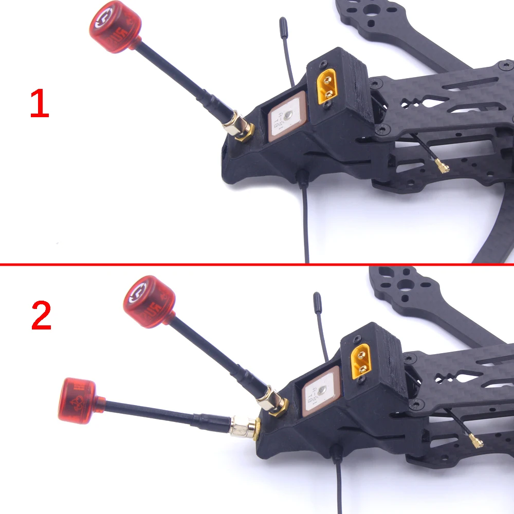 3D Printed GPS module Mount XT60 Holder T-shaped Antenna Fixed SMA Bracket Seat parts for LongRange FPV Racing Drone Frame