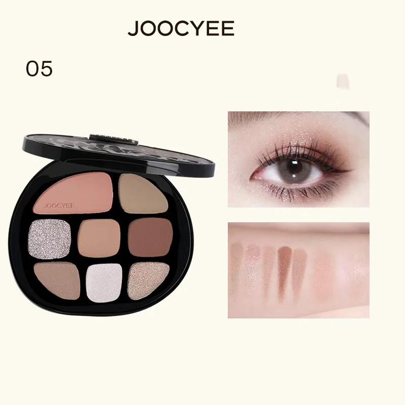 Joocyee スモーキーアンバーアイシャドウパレットマットパール 8 色
