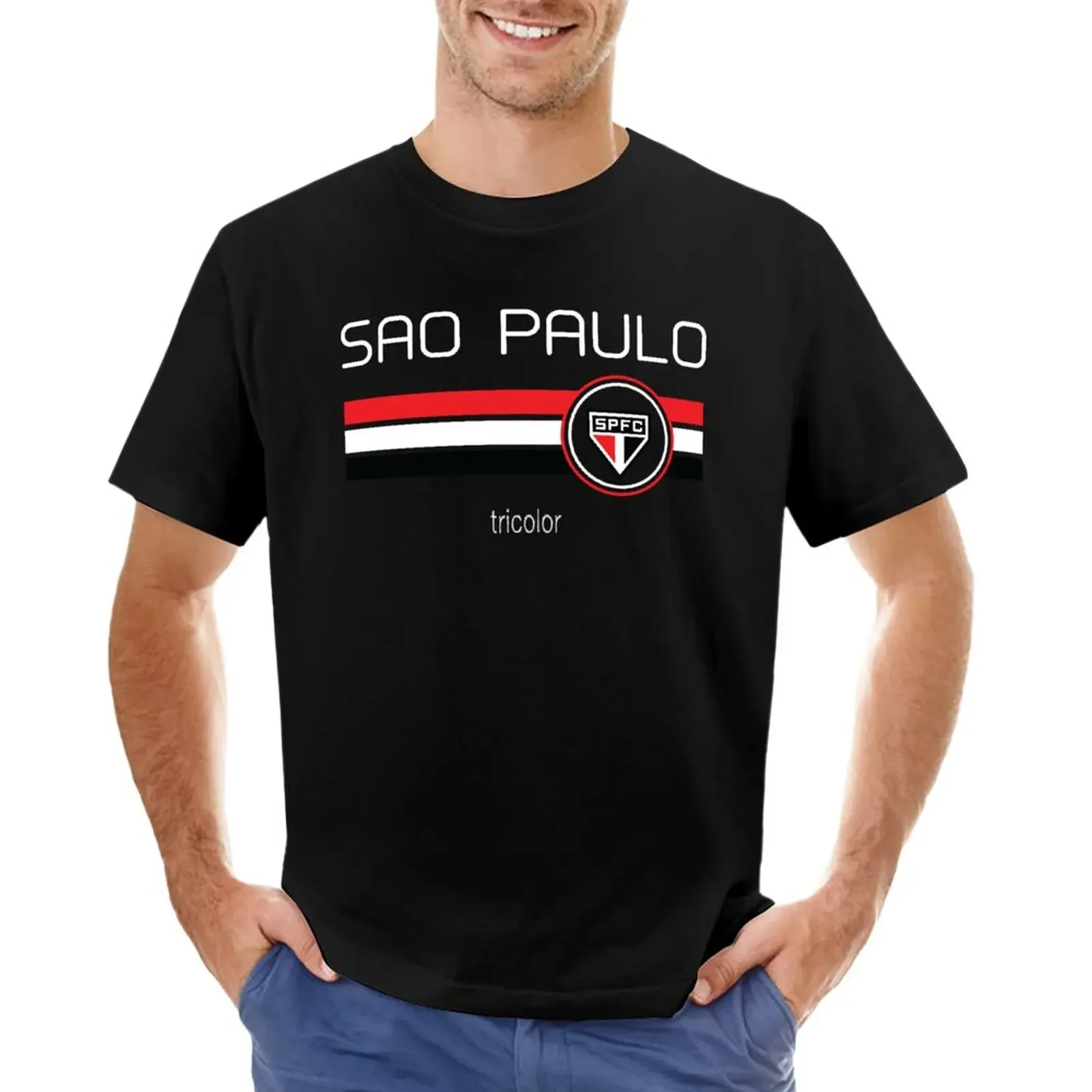 Serie A - S?o Paulo (Away Black) T-Shirt oversized t shirt tees tops Men's clothing