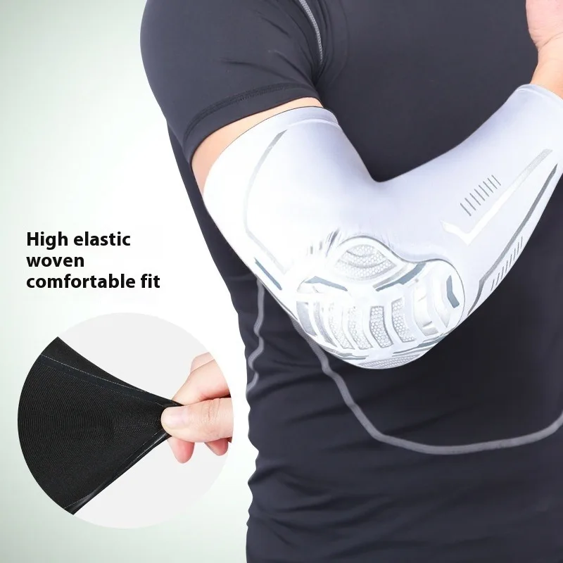 Breathable Cycling Basketball Arm Sleeves Protective Elbow Pads for Men Women Outdoor Sports Fitness Training Shockproof Gear