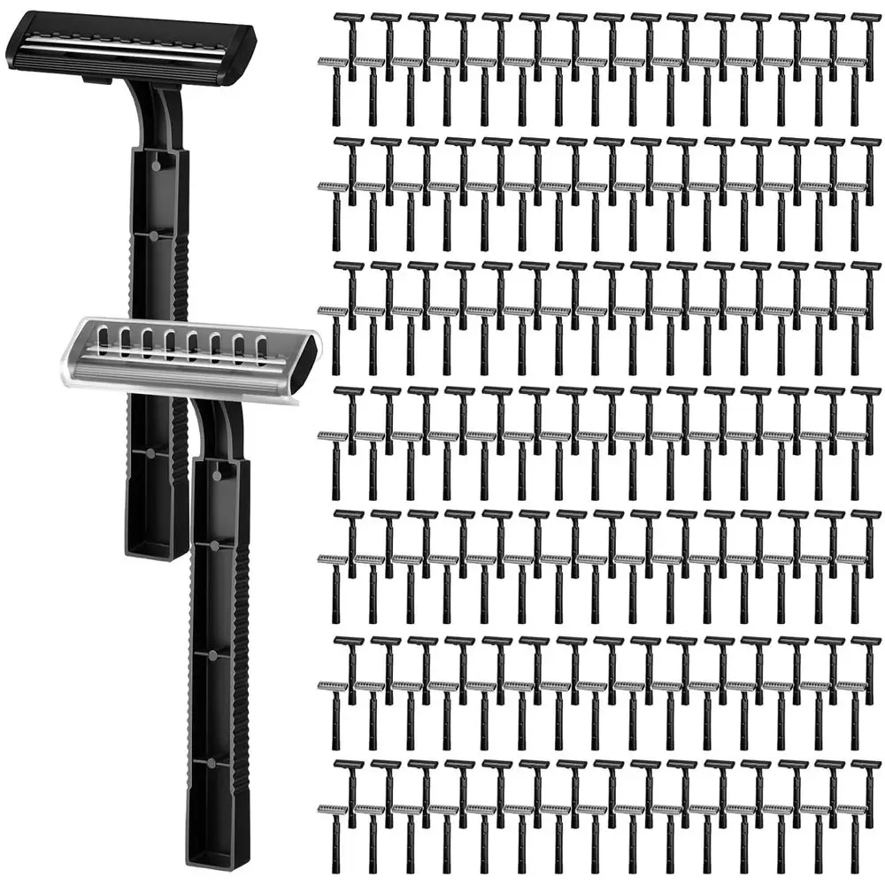 800-Count Disposable Twin-Blade Razors with Safety Stainless Steel for Travel, Hotels, and Emergency Hygiene Kits