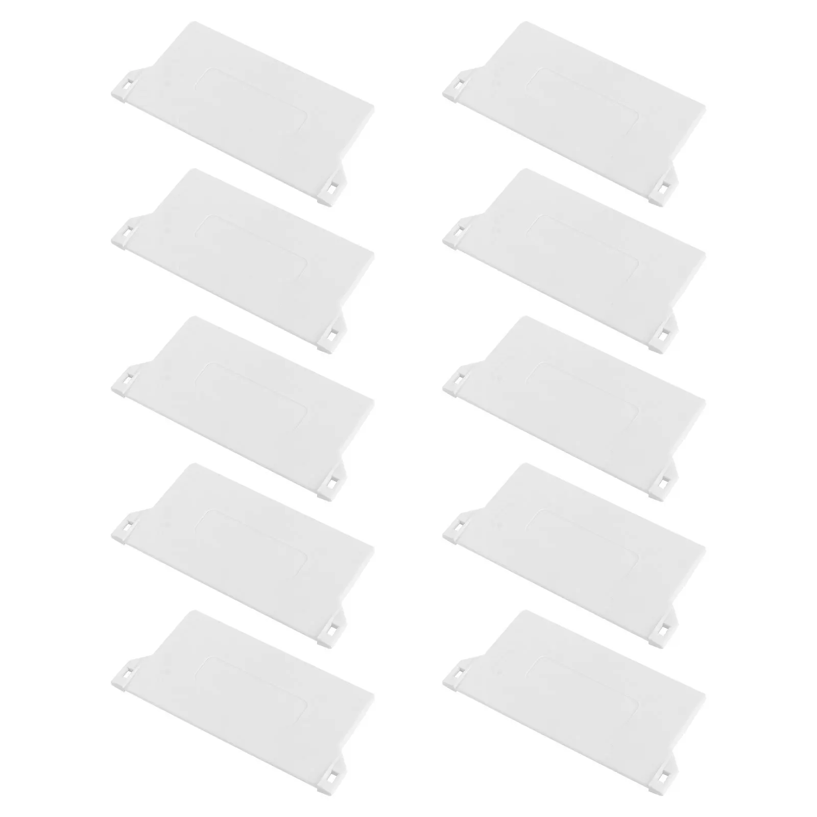 10Pcs White Plastic Bottom Plates 89mm for Vertical Blind Slats Weights Replacement Suitable for Home Decor Vertical Blind