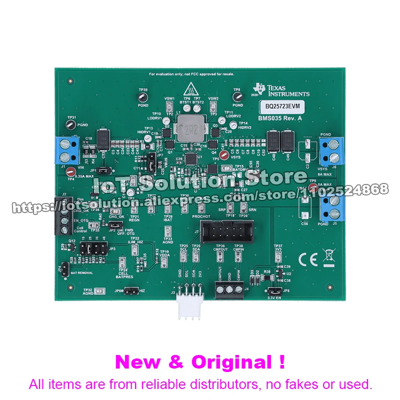 BQ25723EVM BQ25723 evaluation module I²C, 1- to 4-cell, 8-A, NVDC buck-boost battery charge controller