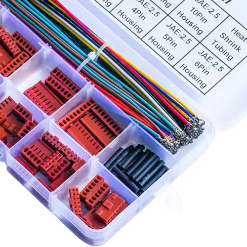 JAE 암 커넥터 JST-JAE 2.54mm 커넥터 키트, JAE-2.54 2 핀, 3 핀, 4 핀, 5 핀, 6 핀, 7 핀, 8 핀, 9 핀, 10 핀 하우징 (YO-JAE2.5), 2.5mm