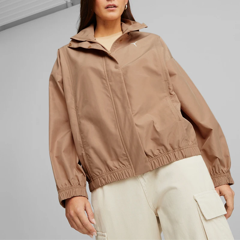 

Puma Authentic New Women's Stand Collar Woven Sport Casual Jacket 675643-89