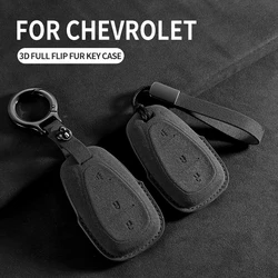 Suede Car Key Case Cover Shell For Chevrolet Cruze Spark Camaro Volt Bolt Trax Malibu Captiva Equinox Trax Tracker AVEO Lova