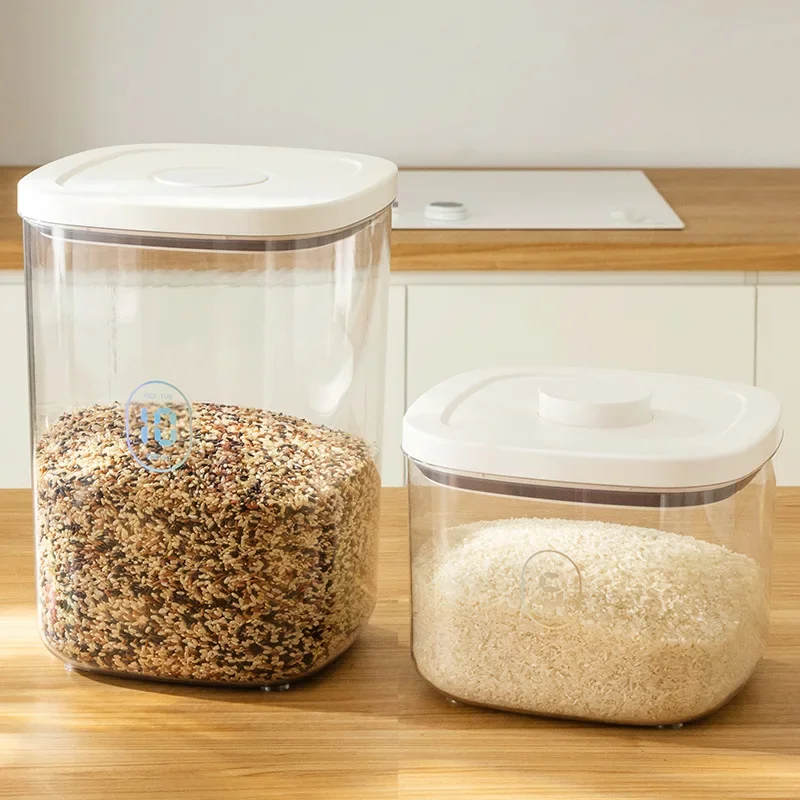 

Moisture Proof Sealed 5/10kg Rice Bucket Flour Storage Tank Pet Grain Storage Tank Miscellaneous Grain Rice Box