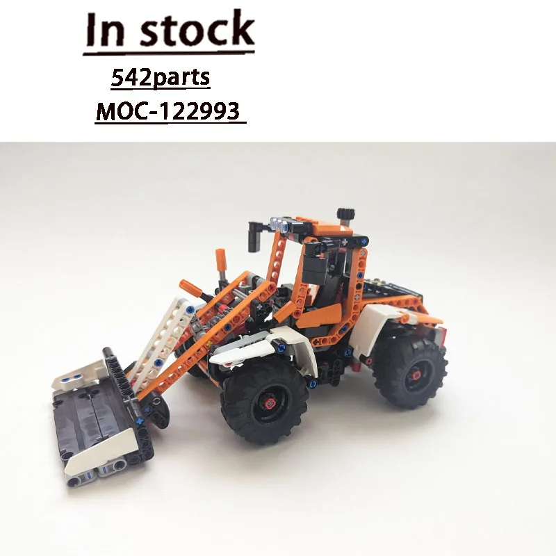 MOC-122993Urban Farm Agricultural Front-Mounted Bulldozer Building Block Model, 542parts, Boys' and Children's Birthday Toy Gift