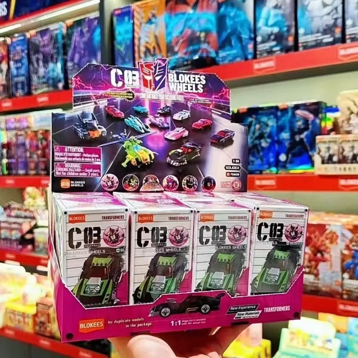 

Transformers Blind Box C03 Blokees Wheels Optimus Prime Megatron New 1:64 Action Figures Assembled Car Model Collectible Gift