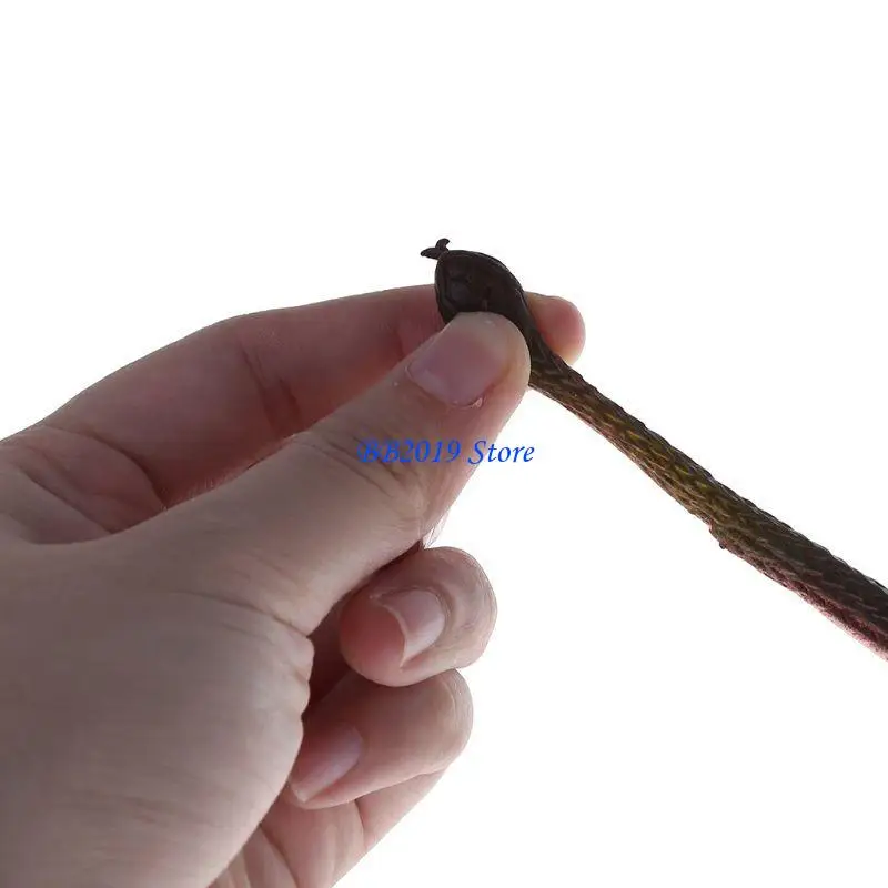 Q0KB ความแปลกใหม่ของเล่นเคล็ดลับจำลองงู Whimsy ยางงูขนาดเล็ก