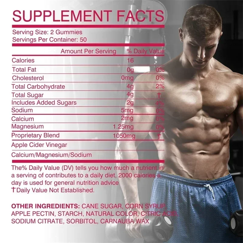 Vital Grow XL Male Gummies - Enhances Strength and Endurance, Promotes Muscle Recover, Relieve Fatigue, Muscle Growth