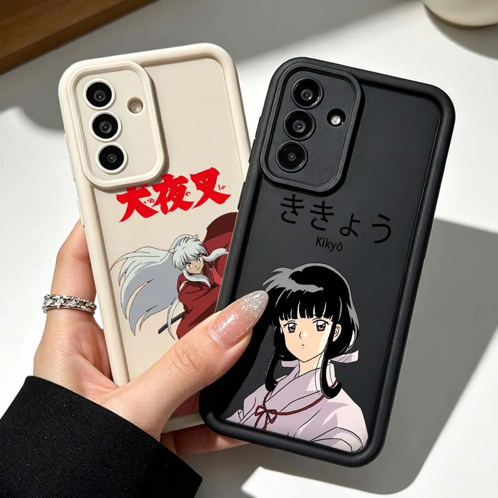 I-Inuyasha Anime Cute Silicone Case For Samsung Galaxy A71 A57 A56 A55 A54 A53 A52s A17 A16 A06 Eye Ladder Phone Case
