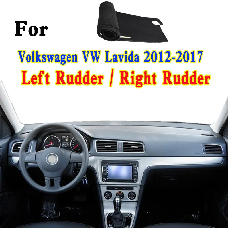 For Volkswagen VW Lavida 182 2012-2017 Dashmat Dashboard Cover Instrument Panel Insulation Sunscreen Protective Pad Ornaments