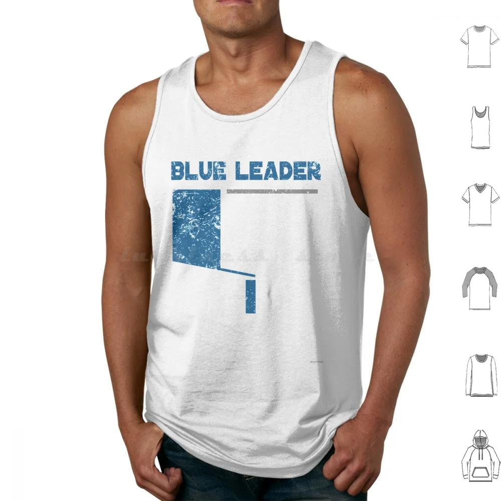 Blue Leader Tank Tops Vest Sleeveless Tvshow Tv Show Tv Movie Film Retro Classic Geeky Cinema Cartoon Toon Cult Cult Movie